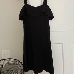 Forever 21 black ribbed flowy dress size medium